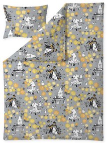 Obliečky Moominmamma Unelmoi 150x210, sivo-žlté
