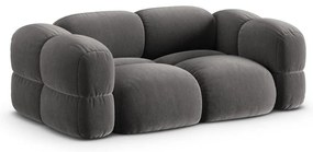 Sivá zamatová pohovka 210 cm Loretto – Cosmopolitan Design