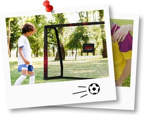 Neo-Sport Futbalová bránka 180 x 120 x 60 cm NS-463 čierno-červená