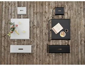 Biely kovový jedálenský stôl 58x75 cm A-Café – Zone