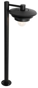 Dizajnová vonkajšia stĺpová lampa čierna 100 cm IP44 - Morty