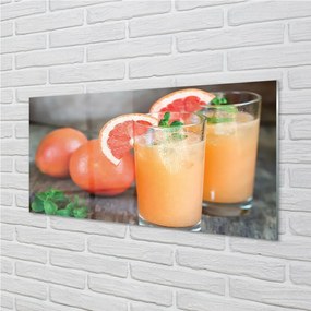 Obraz na skle grapefruit koktail 140x70 cm