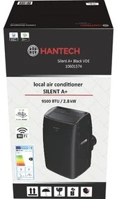 Mobilná klimatizácia Hantech 9500BTU Super 2,8 kW Silent 3v1 čierna