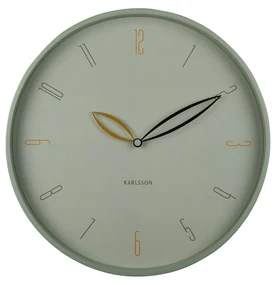 Karlsson 6012GR dizajnové nástenné hodiny zelená, pr. 40 cm