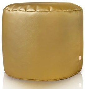 Taburetka Cilindro zlatá ekokoža