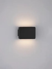 Minimalistické nastenné svietidlo Oti Čierna