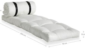 Béžové rozkladacie kreslo vhodné do exteriéru Karup Design Design OUT™ Buckle Up Beige