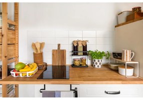 Okrovo žlto-biely hrnček z kameniny 440 ml Begonia – Bloomingville