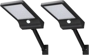 Aigostar - SADA 2× LED solárna lampa so senzorom. LED/3W/3,7V 3000/4000/5000K + s diaľkovým ovládačom