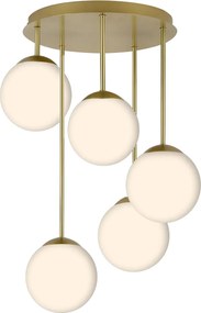 Toolight Toolight, stropné svietidlo 5xE27, APP1818-5CPR, zlatá, OSW-00668