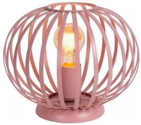 Lucide 78593/25/66 - Stolná lampa MERLINA 1xE27/40W/230V pr. 25,5 cm ružová