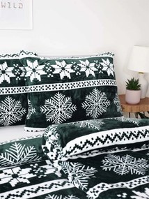 Francúzske obliečky mikroplyš Exclusive – Vianoce zelené