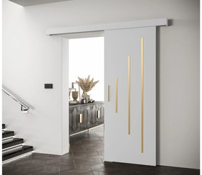 Posuvné dvere 70 cm Slavdro 3 (biela matná). Akcia -6%. Vlastná spoľahlivá doprava až k Vám domov. 1108764