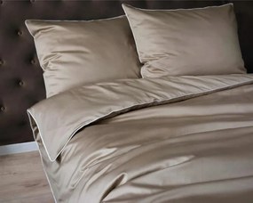 Detexpol Povlečení jednobarevní Pure Collection 100% mako satén Taupé 140x200, 70x80 cm