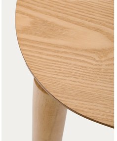 Jedálenský stôl v dekore jaseňa 100x100 cm Indara – Kave Home