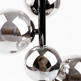 Brilagi - LED stolná lampa MILLA 4xG9/3W/230V čierny chróm/dymová