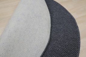 Timzo, Kusový koberec Nature antracit kruh, 300x300 (priemer) kruh, šedá, chodba / predsieň