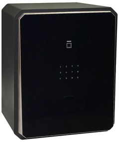 Oceľový sejf s elektronickým zámkom na číselný kód a odtlačok prsta RICHTER RS.45.LUX.FIN, RICHTER černá