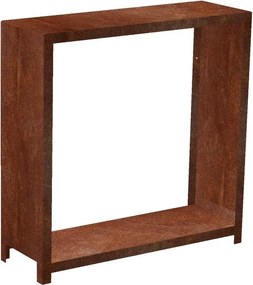 Stora Záhradný drevník 120 x 120 x 40 cm, corten CORGARDEN 1036
