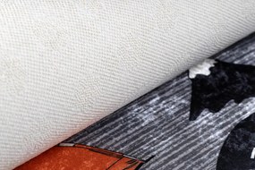 Dywany Łuszczów, Detský kusový koberec Bambino 2092 Streets cars anthracite, 80x150, viacfarebná, detská izba