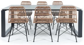 Súprava záhradného nábytku Bonami Selection so stolom Strong a stoličkami Gabriela