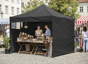 GARDEN LINE Nožnicový stan 3×3 m NAM9031 – záhradný a komerčný pavilón, sivý