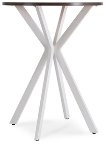 Jedálenský stôl Loren 60 (orech + biela) (pre 4 osoby). Akcia -23%. Vlastná spoľahlivá doprava až k Vám domov. 1129248