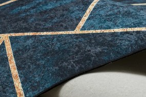 Dywany Łuszczów, Kusový koberec ANDRE Mosaic 1173, 120x170, modrá, chodba / predsieň