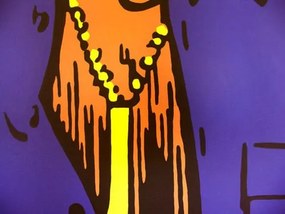 Ručne maľovaný POP Art obraz Gorillaz