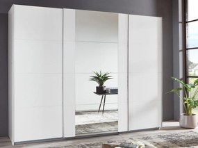 Šatníková skriňa Bern, šírka 270 cm/extra výška 236 cm, biela