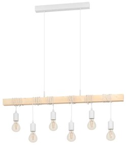 Eglo 43705 - Závesný luster TOWNSHEND na lanku 6xE27/60W/230V