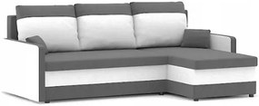 Rohová sedacia súprava MILTON bielo sivej farby 215 cm