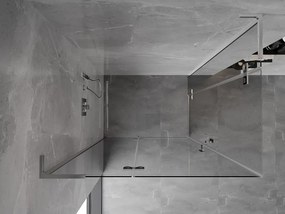 Mexen Mist-H L Duo, 2-krídlový sprchový kút 95 x 85 cm, číre sklo, chrómový profil, 8A5L-095L-085P-01-00