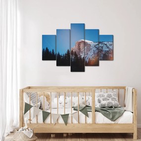 Obraz - Nočný vrchol hôr (150x105 cm)