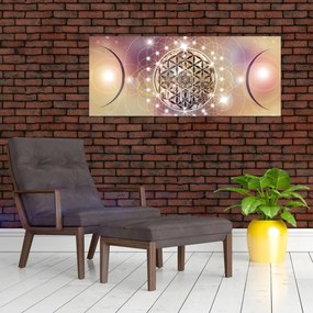 Obraz - Mandala s elementmi (120x50 cm)