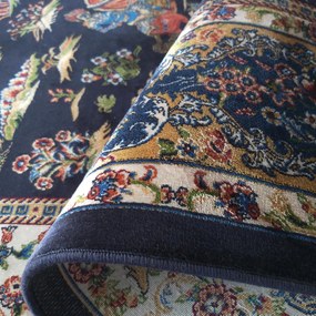 DY Exkluzívny koberec Qum Silk 10 Navy Rozmer: 160x230 cm