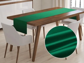 Biante Saténový behúň na stôl polyesterový Satén LUX-012 Zelený 35x180 cm