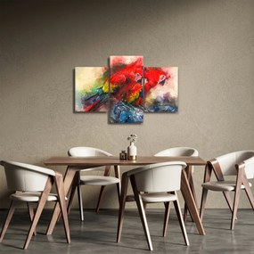 Obraz červených papagájov ara (90x60 cm)