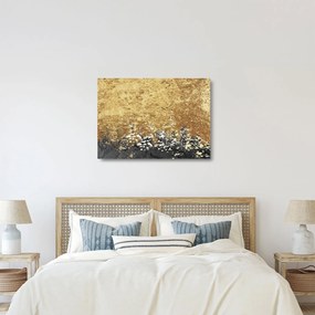 Sklenený obraz - Zlatá štruktúra N⁰3 (70x50 cm)