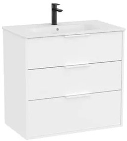 Kúpeľňová skrinka s umývadlom Roca Optica 80x75,7x45,5 cm biela matná mat OPT803ZBM