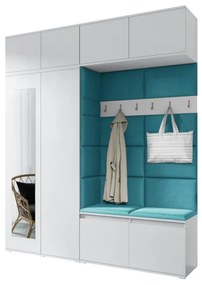 Predsieňová zostava EUGENIO 16, 190x225x40, grafit/trinity 15