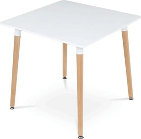 Jedálenský stôl DT-303 biely / naturálny