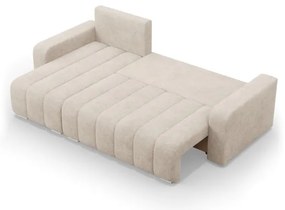 Rohová rozkladacia sedačka ABRIELLE ľavá, béžová