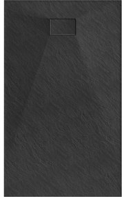 Mexen Hugo, SMC obdĺžniková sprchová vanička 150 x 90 cm, čierna matná, 42709015