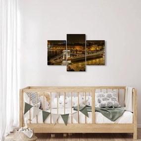 Obraz nočného mesta (90x60 cm)