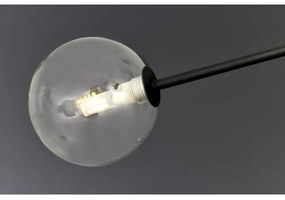 Jupiter 1996 - Luster na tyči MOKA 4xGU10/10W/230V + 4xG9/10W/230V čierna/číra