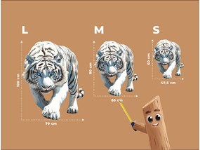 drevko |  Obraz Biely tiger  60 x 475 cm