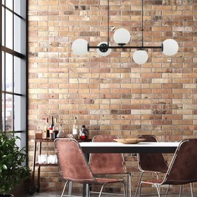 Luster na lanku MADDIE 5xE14/5W/230V čierny