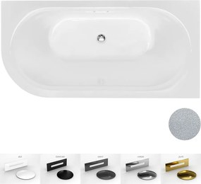 Besco Akrylátová voľne stojaca vaňa Avita A-Line Glam S CC/SP 150x75 (160x75, 170x75), s prepadom BESCO-Typ výpuste: Alcaplast Click-Clack so štrbino…