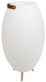 Stojacia lampa biela 72,5 cm vrátane LED a reproduktora Stmievateľná RGBW IP44 s diaľkovým ovládaním - Apolo